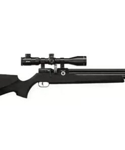 Airguns Dreamline Classic Synthetic black PCP air rifle with precision barrel and synthetic stock.