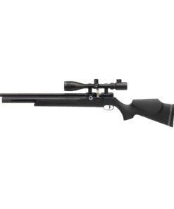 Airguns Dreamline Classic Synthetic black PCP air rifle with precision barrel and synthetic stock.